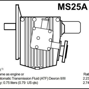 NEW Volvo Penta MS25A 2.74 Marine Gearbox